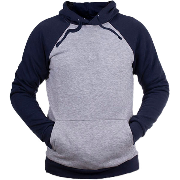 Sudadera Capucha Bicolor Premium Unisex Frontal